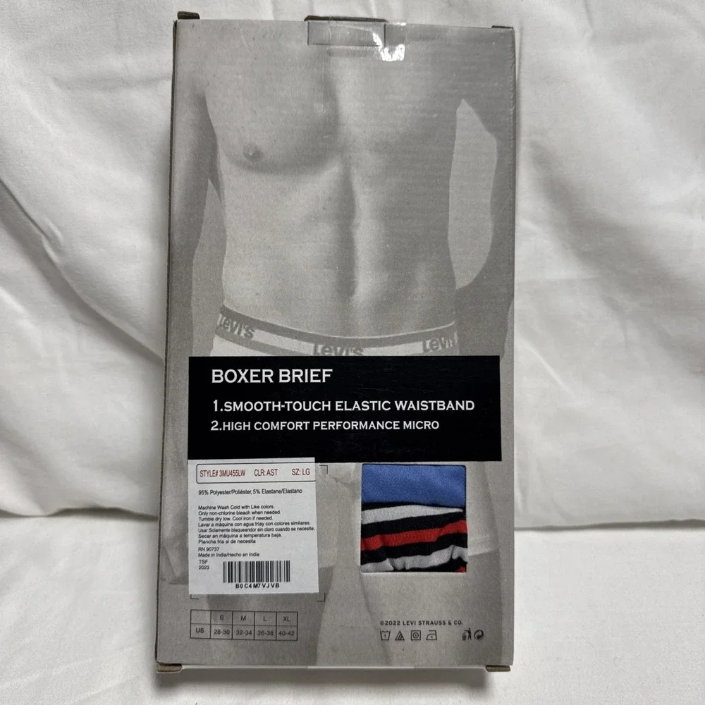 Levi's Men's Boxer Briefs Size Large Pack Of 4
